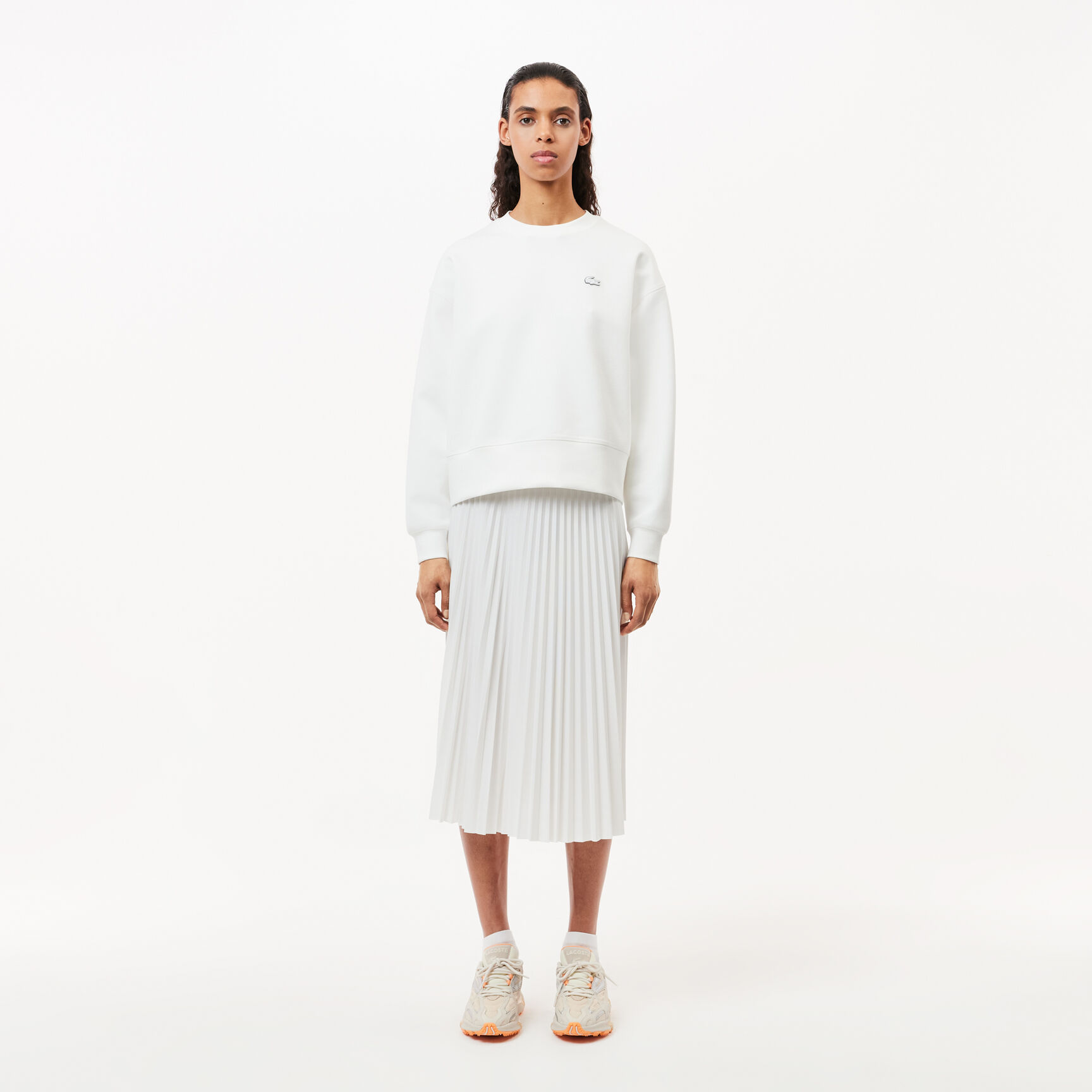 تنورة نسائية بطيات بخصر مطاطي