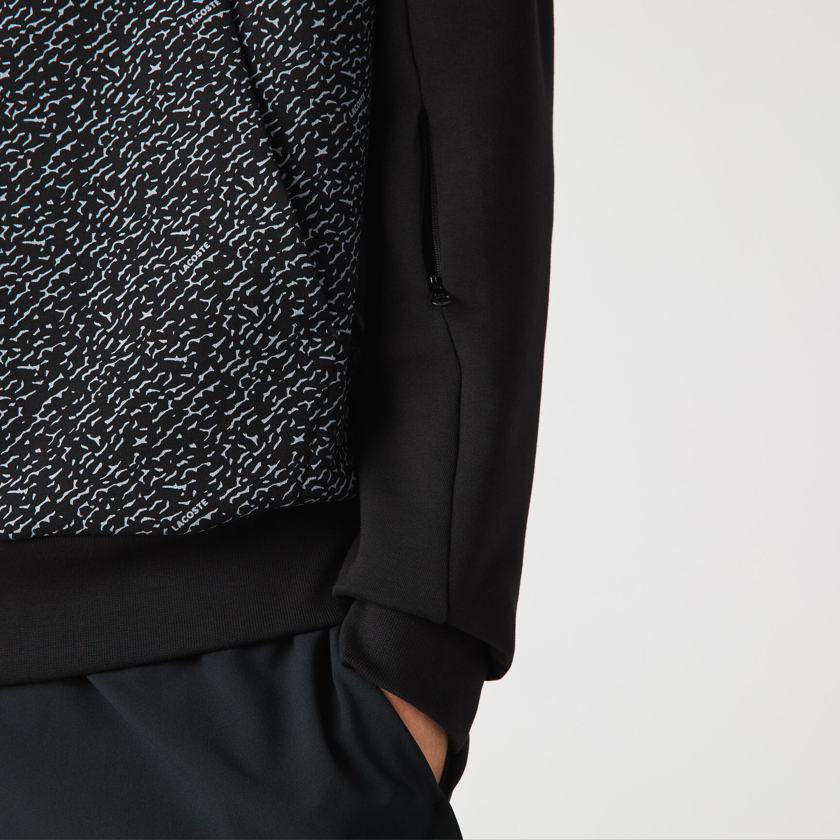 Men&rsquo;s Crew Neck Oversized Crocodile Cotton Blend Sweatshirt