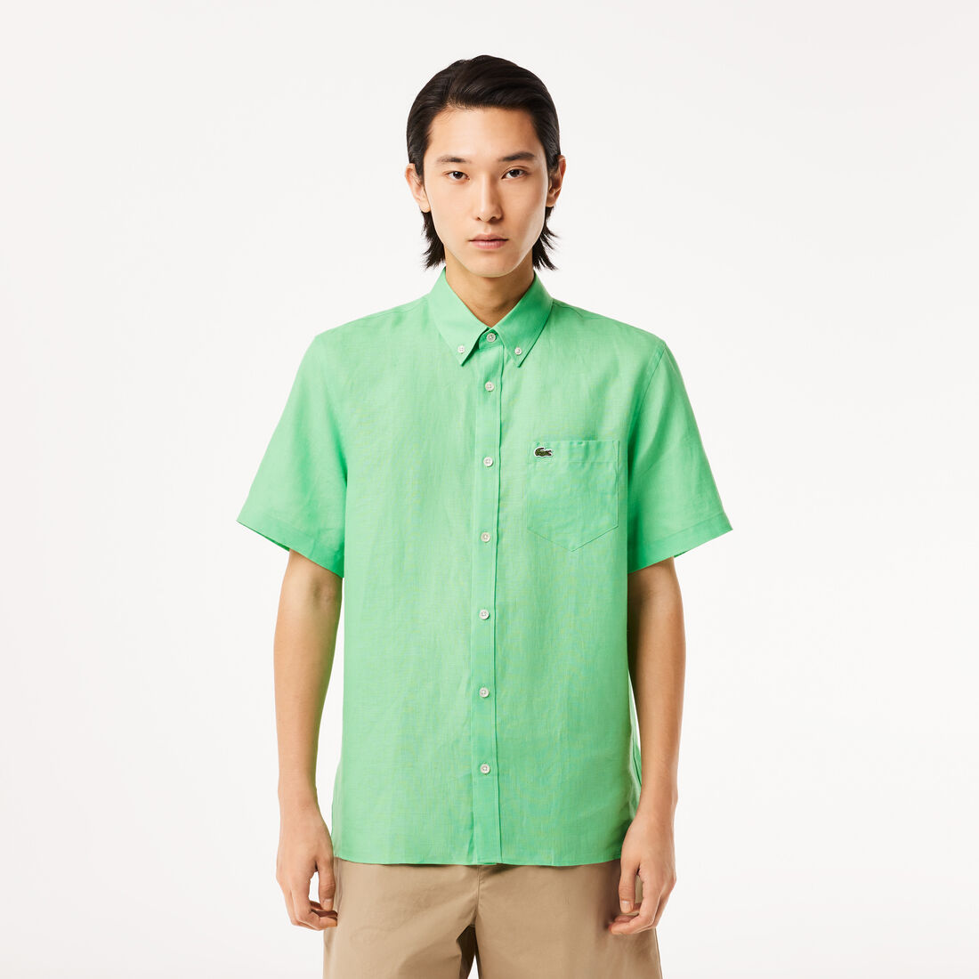 Short Sleeved Linen Shirt