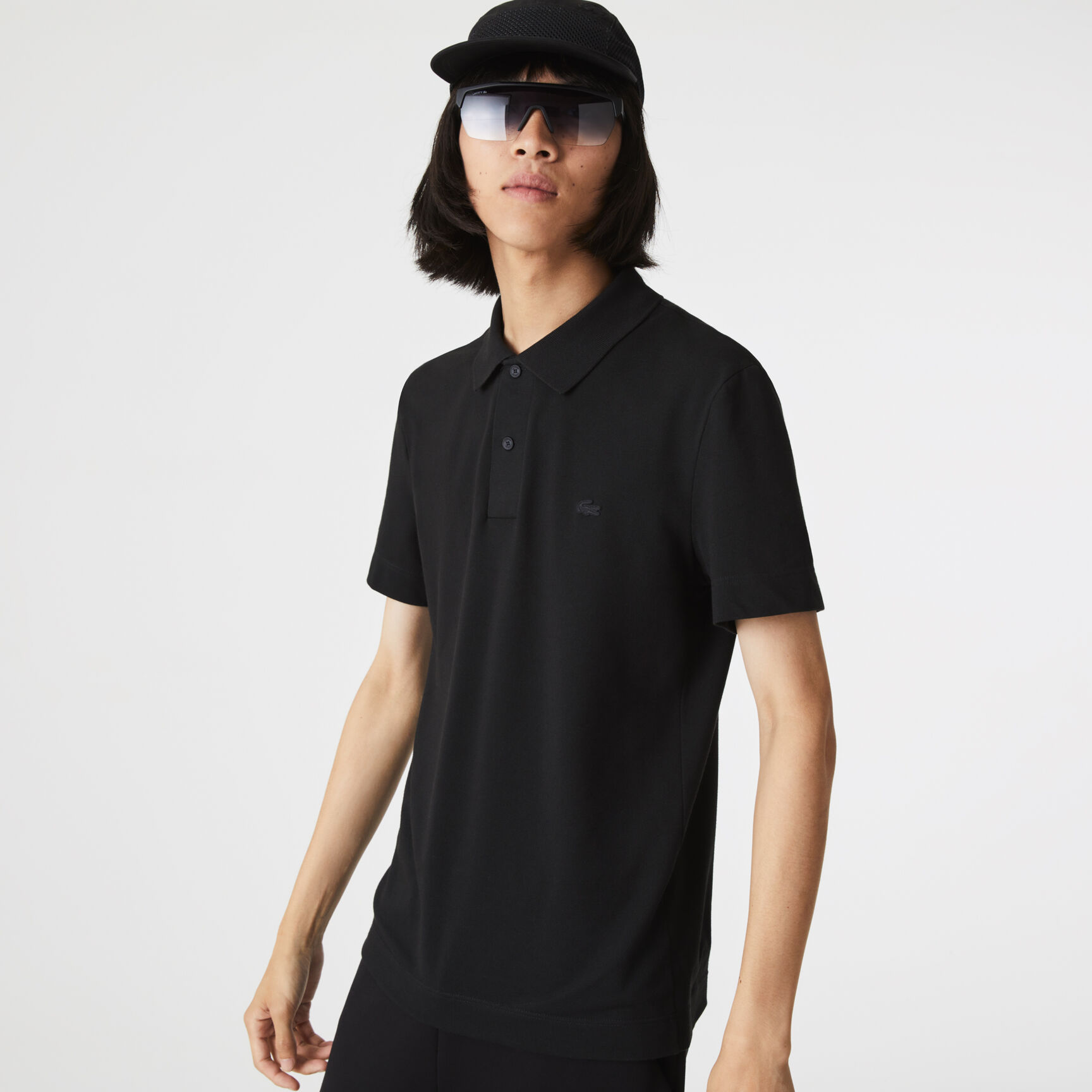 Men's Lacoste Slim Fit Organic Stretch Cotton Piqu&eacute; Polo Shirt