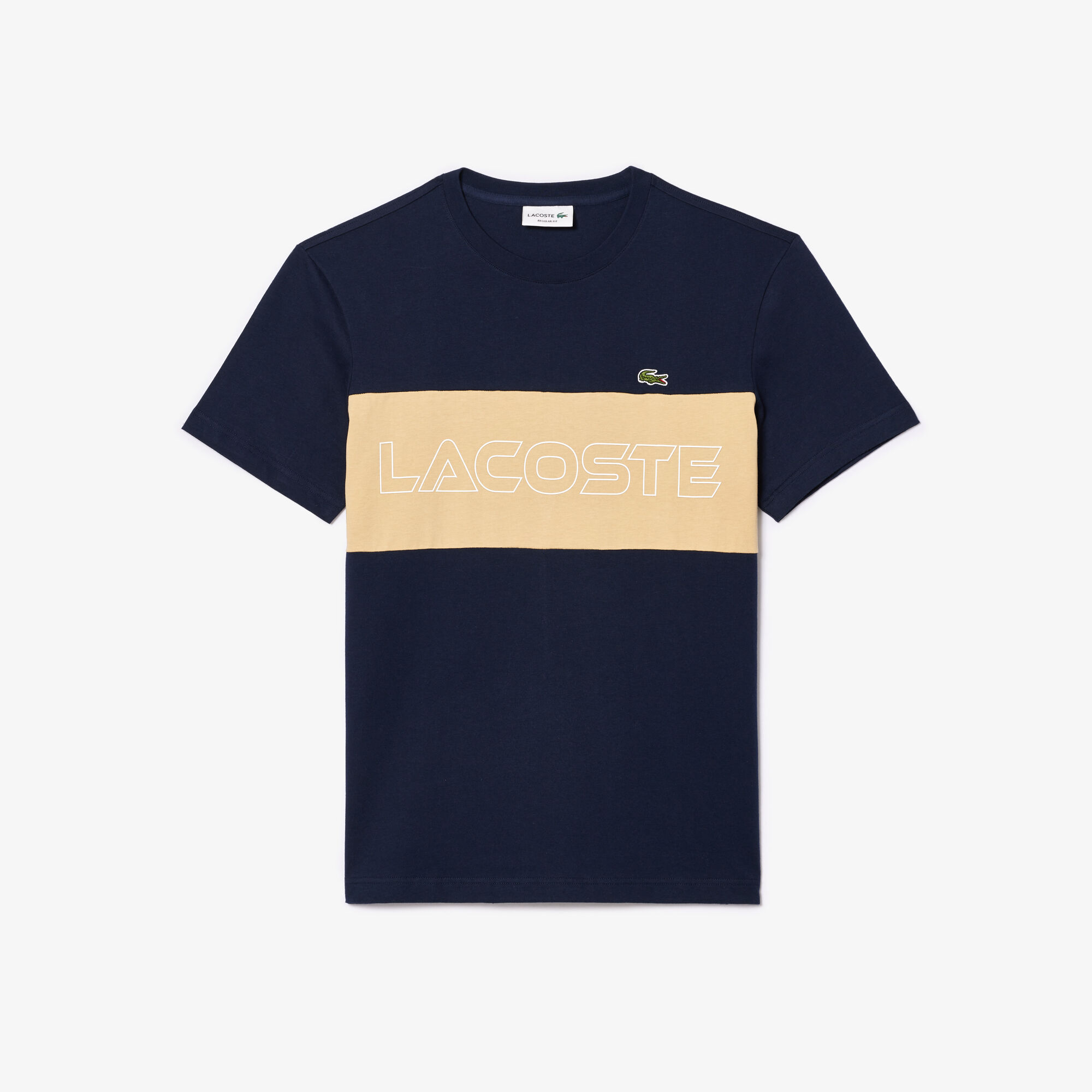 Lacoste colour block t shirt top