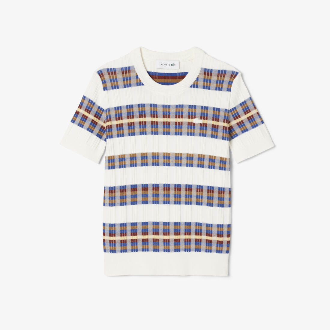 Short Sleeved Rib Knit Sweater