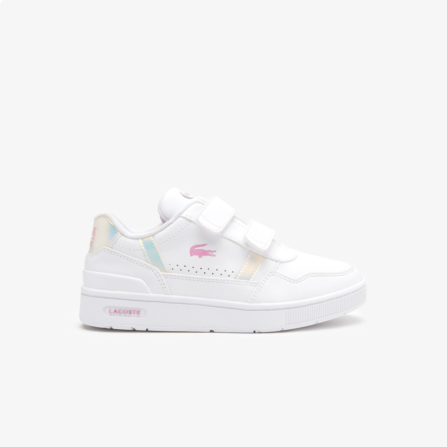 lacoste children s t clip synthetic popped heel sneakers