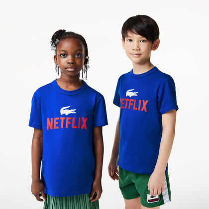 Kids’ Lacoste X Netflix Organic Cotton Print T-shirt