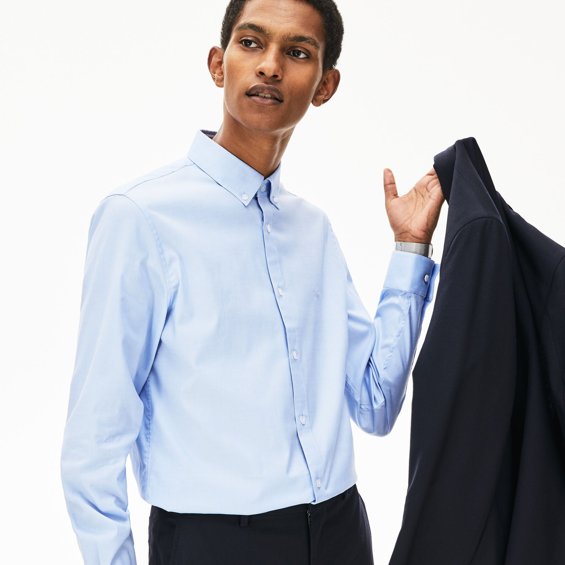 Men's Slim Fit Stretch Cotton Shirt lacoste men s slim fit stretch cotton shirt