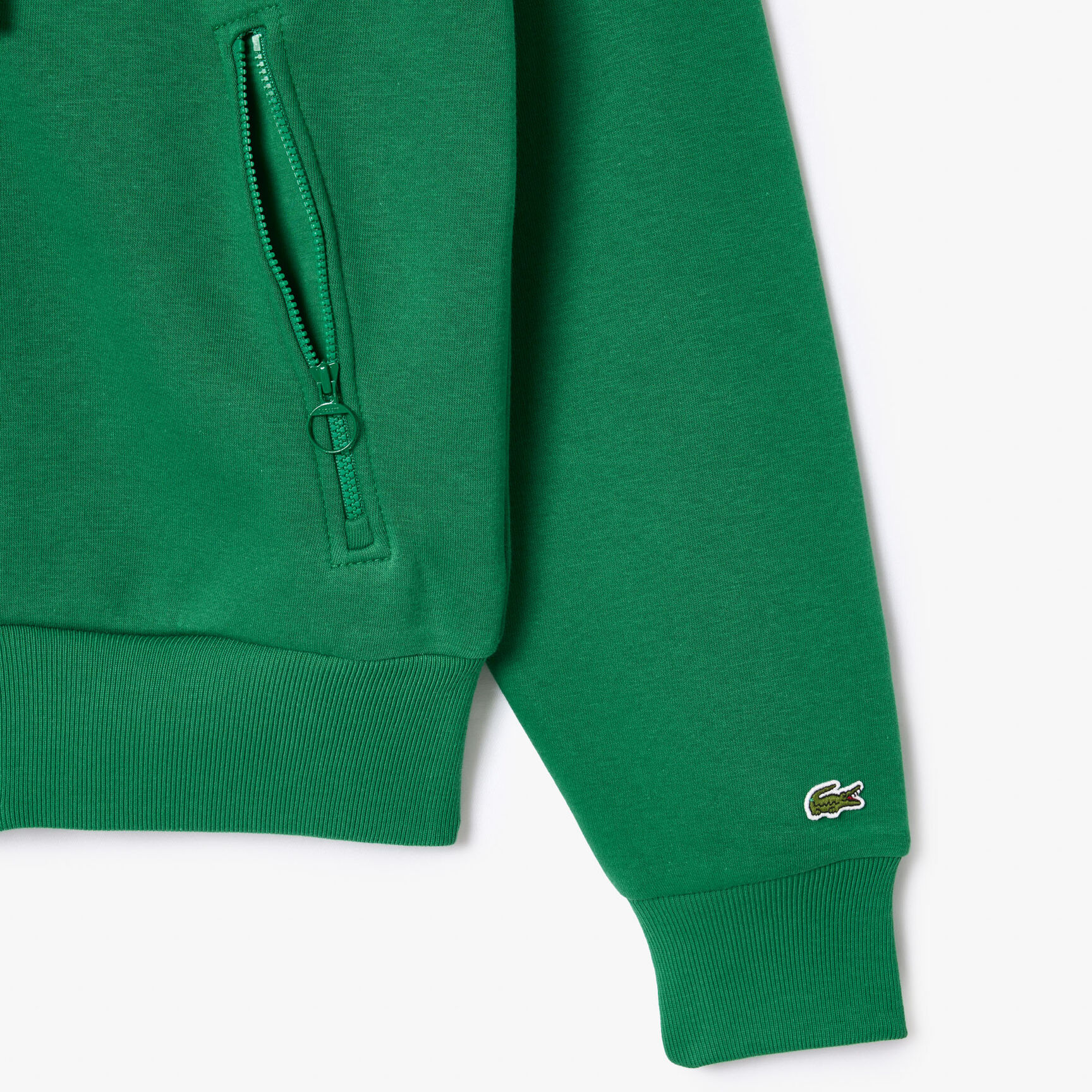 سويت شيرت رياضي بياقة بولو ومطرز بكلمة Lacoste