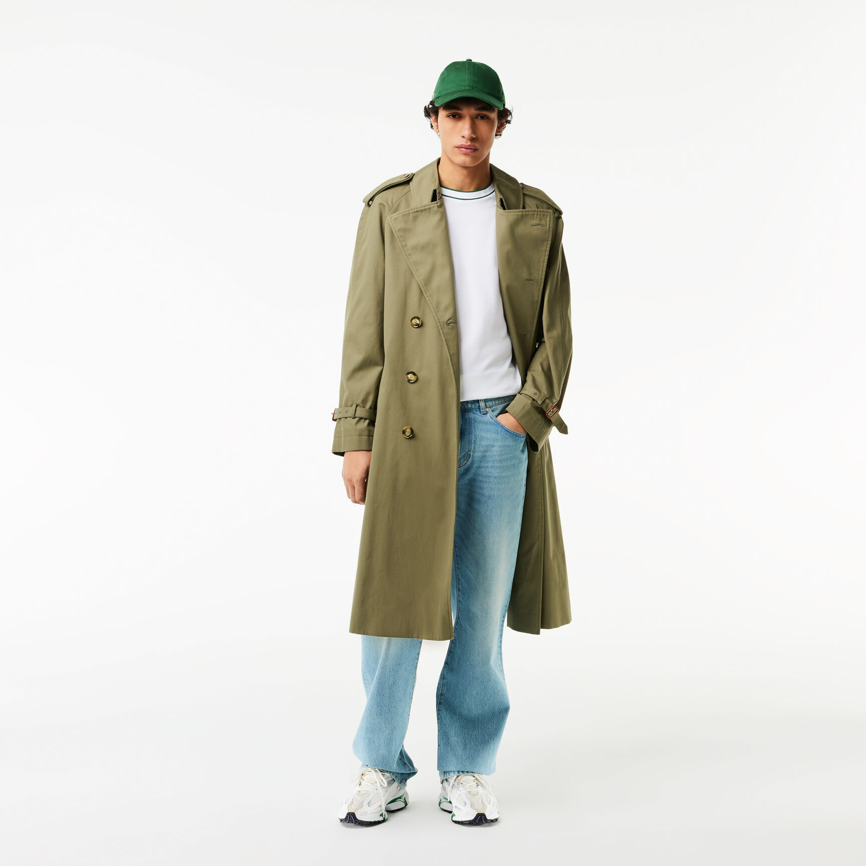 تي شيرت بياقة مخططة من بيكيه