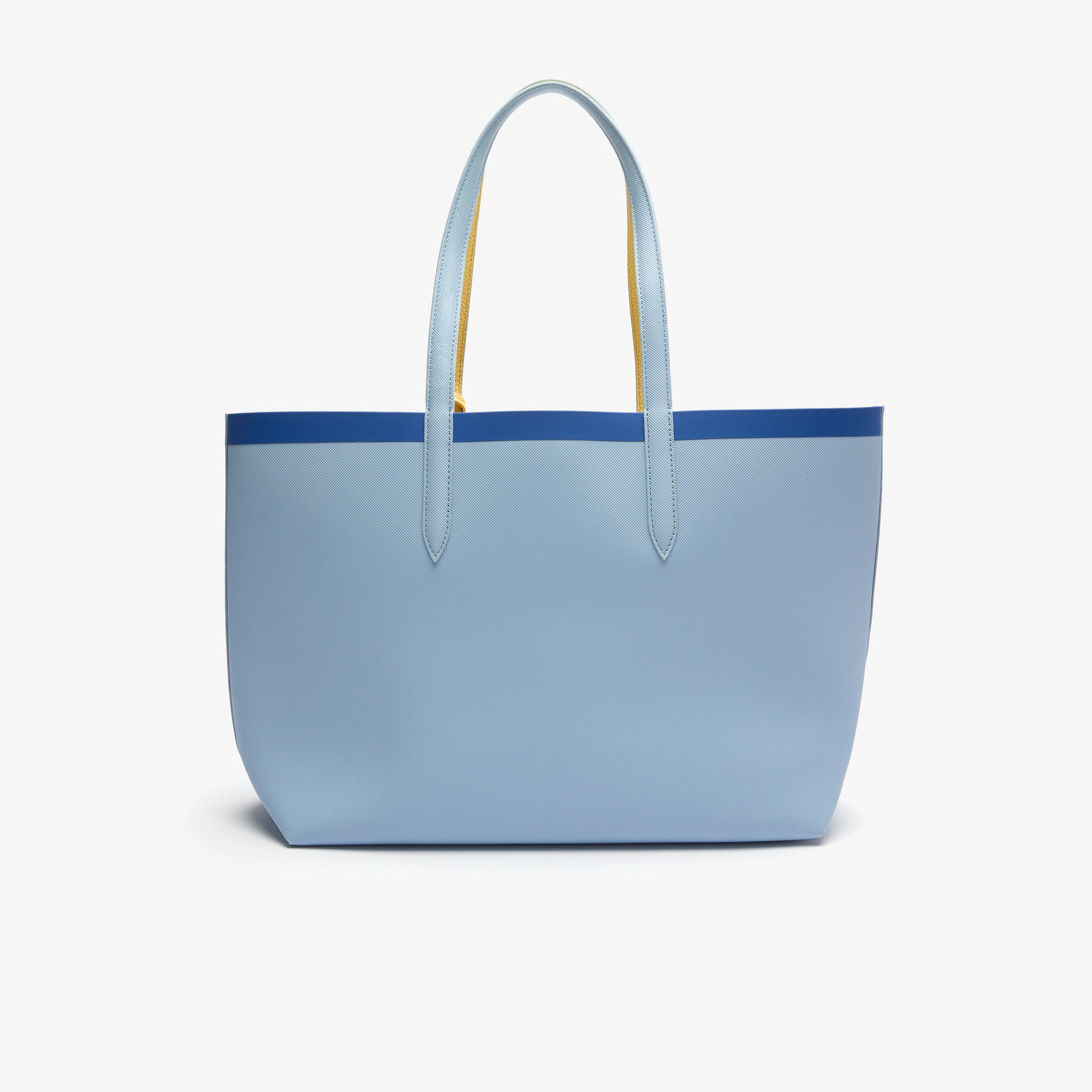 Women's Anna Reversible Contrast Band Coated Canvas Tote Bag lacoste women s anna reversible contrast band coated canvas tote bag