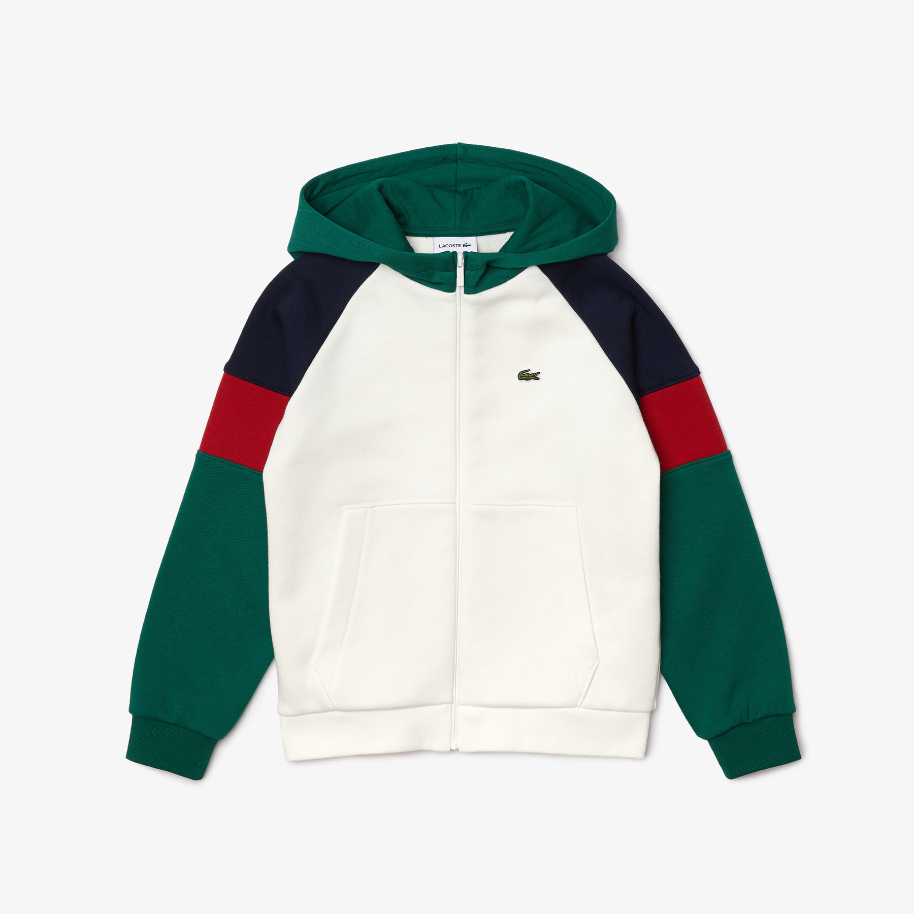 Boys&rsquo; Hooded Colorblock Fleece Zip Sweatshirt