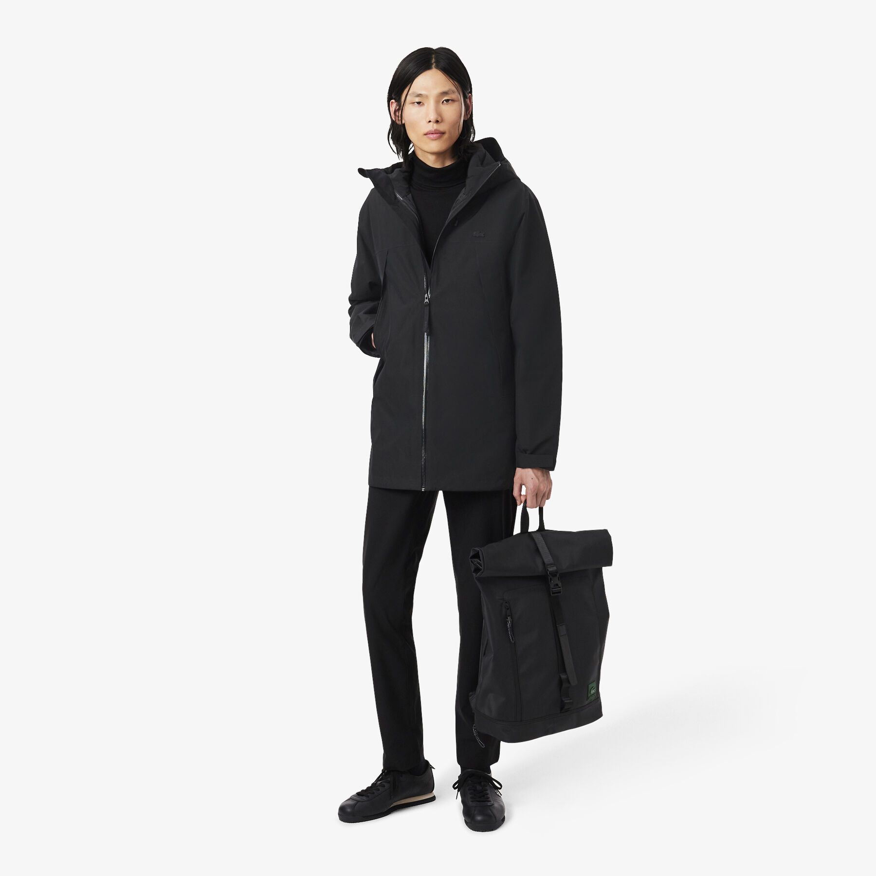 lacoste 3 in 1 water repellent padded parka