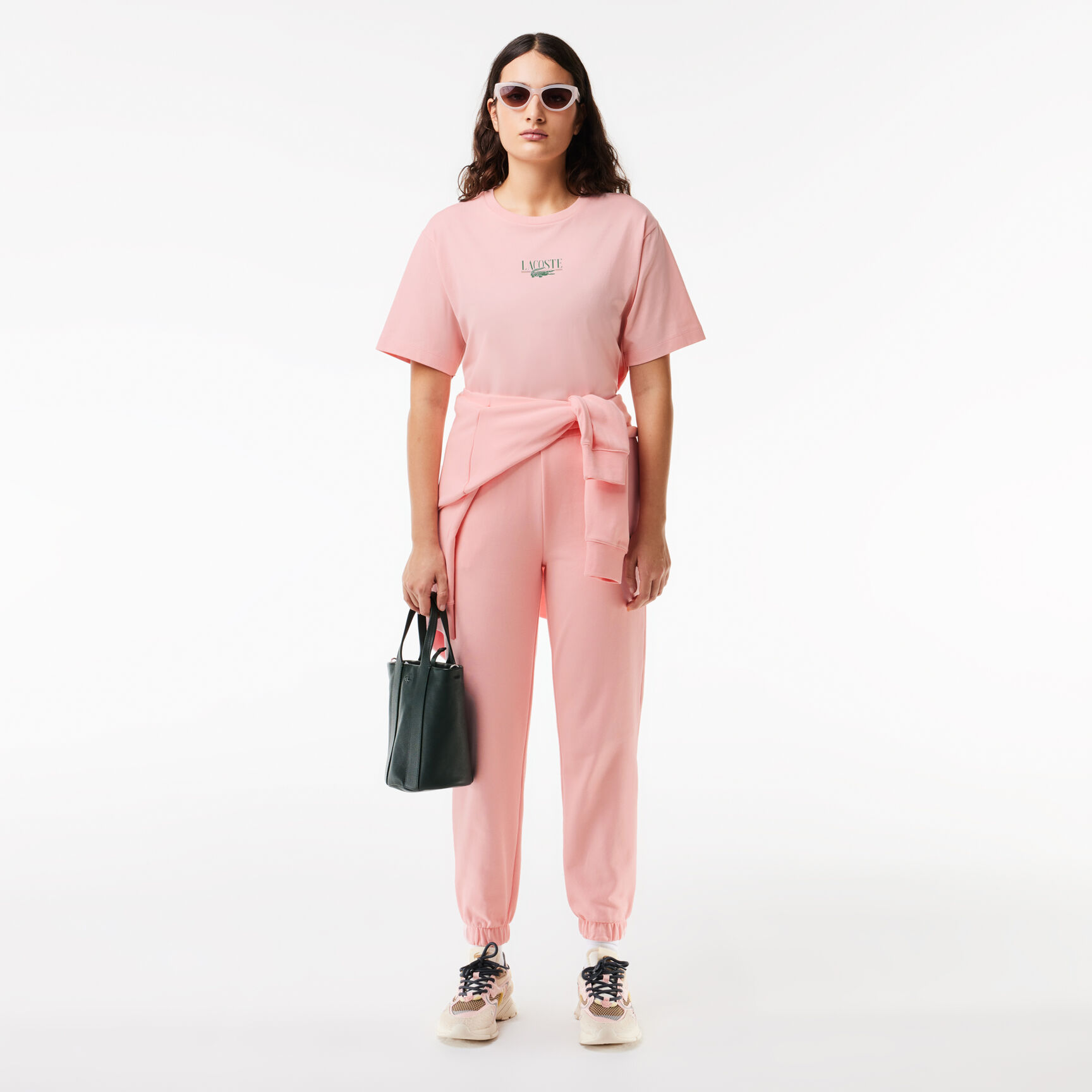 تي شيرت بشعار تمساح بارز الملمس تي شيرت بشعار تمساح بارز الملمس