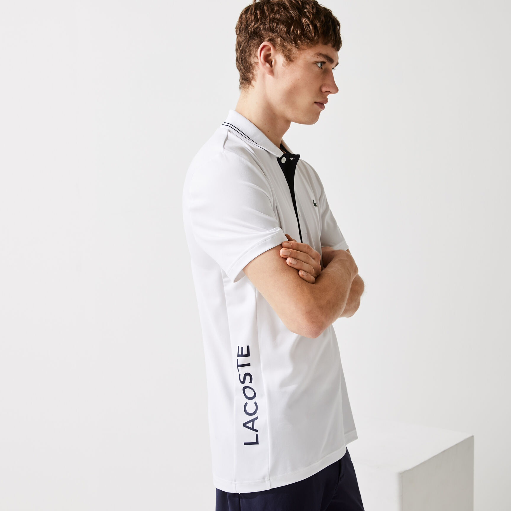 Men's Lacoste SPORT Signature Breathable Golf Polo Shirt