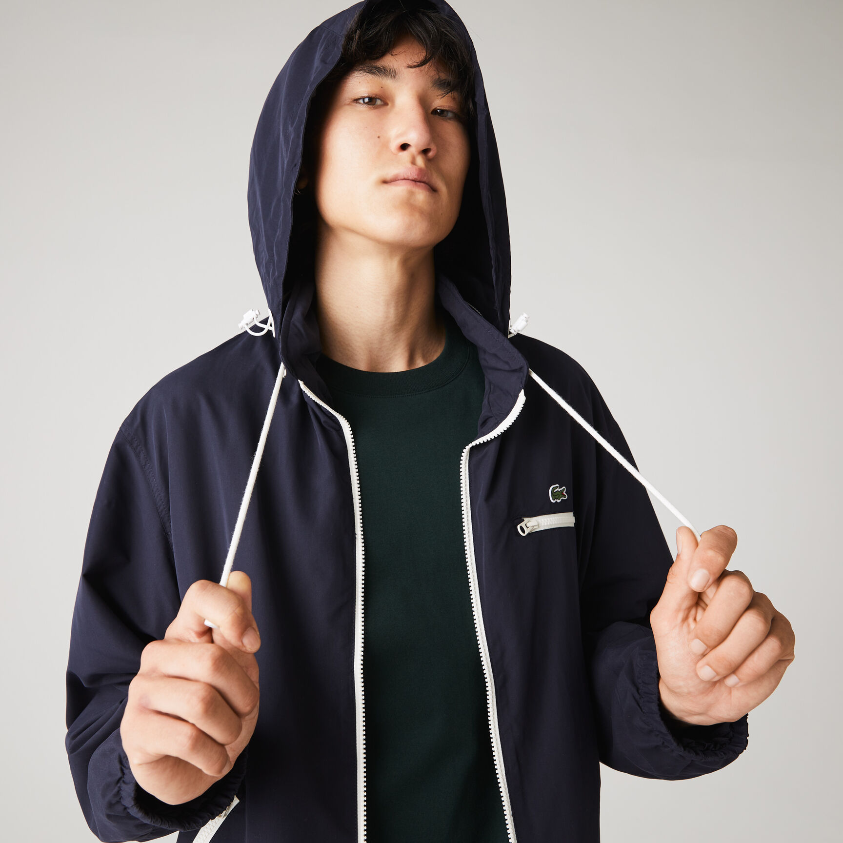 Men's Lightweight Water-Resistant Hooded Windbreaker Men's Lightweight Water-Resistant Hooded Windbreaker