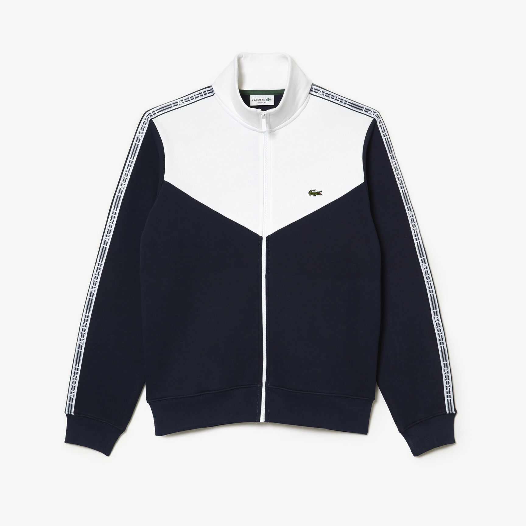 Men&rsquo;s Lacoste Classic Fit Colourblock Zipped Sweatshirt