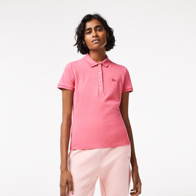 Women's Lacoste Slim Fit Stretch Cotton Pique Polo Shirt