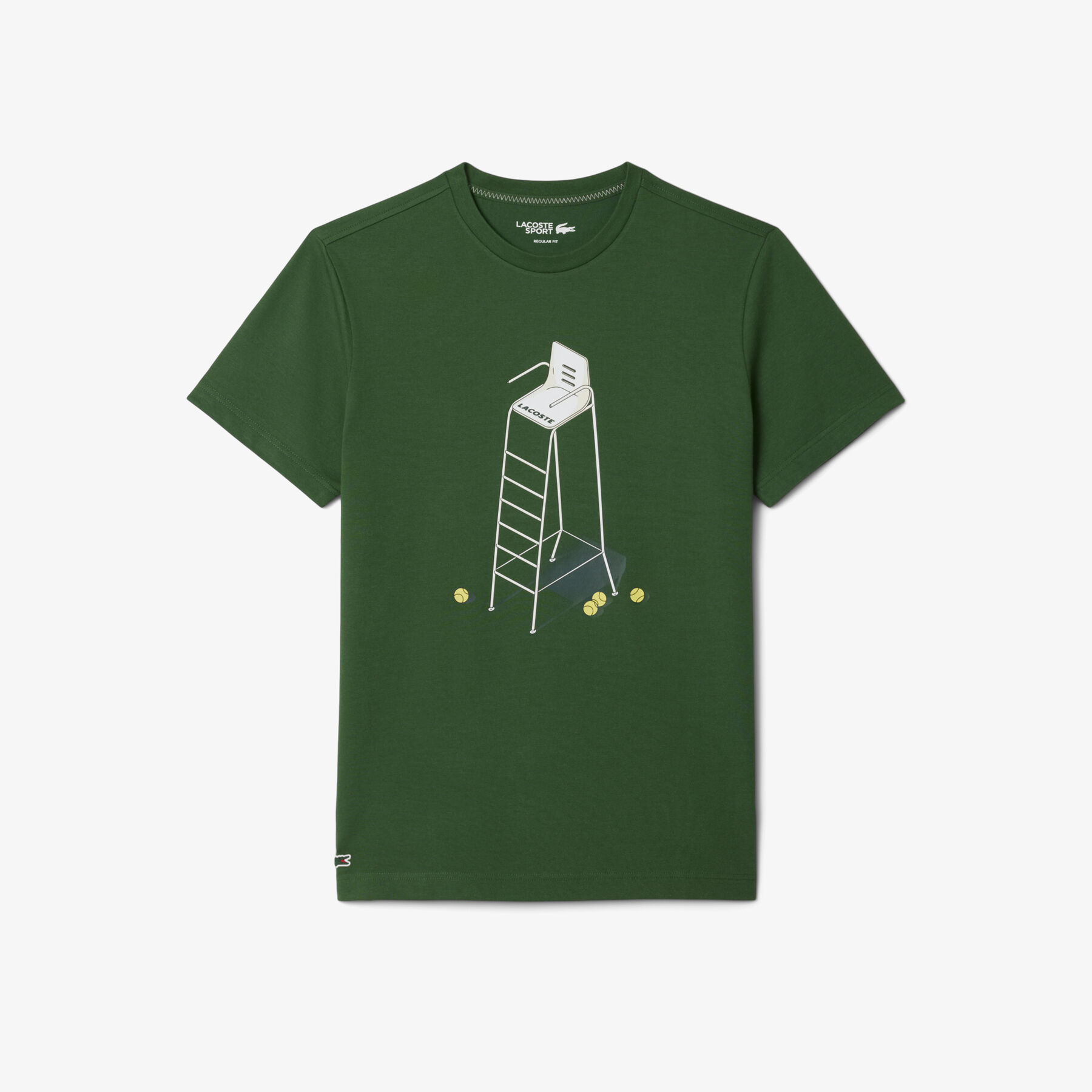 lacoste tennis heritage print t shirt
