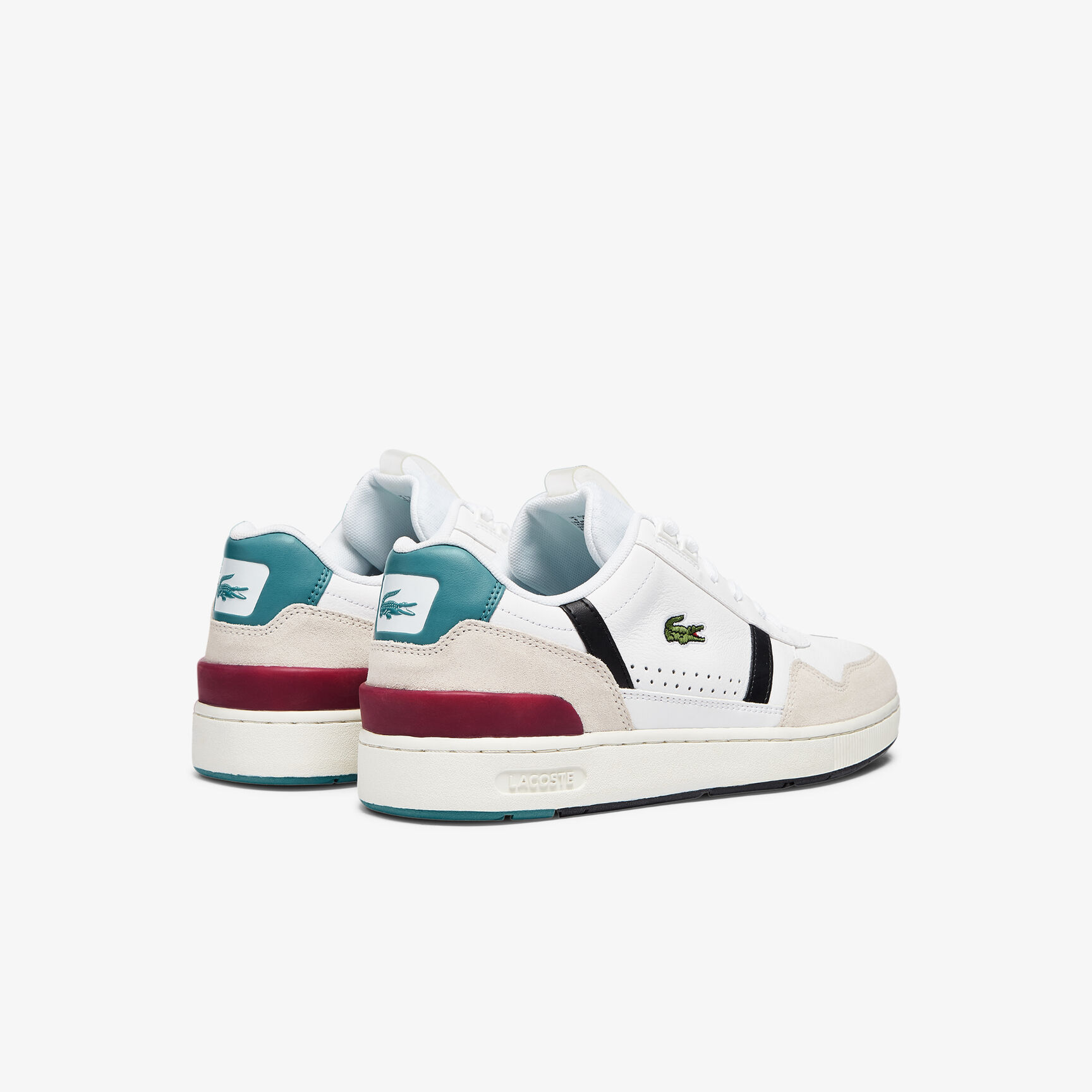 سنيكرز تي كليب جلد بتفاصيل ملونة للرجال سنيكرز تي كليب جلد بتفاصيل ملونة للرجال