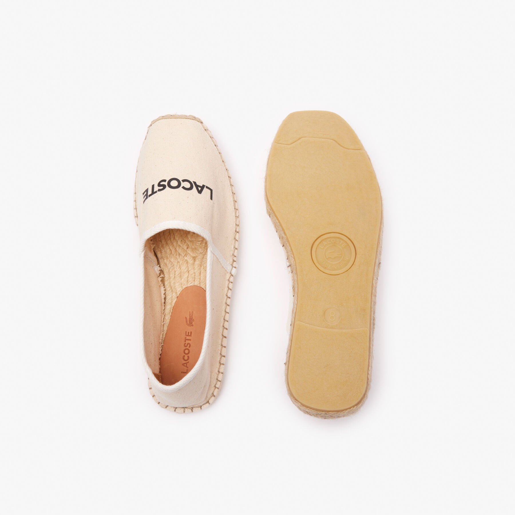 Men's Uhabia Branded Espadrilles lacoste men s uhabia branded espadrilles