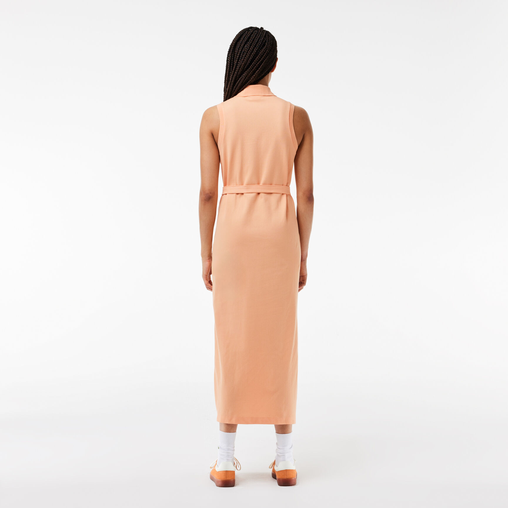 فستان بولو ميني بيكيه طويل ومطاط