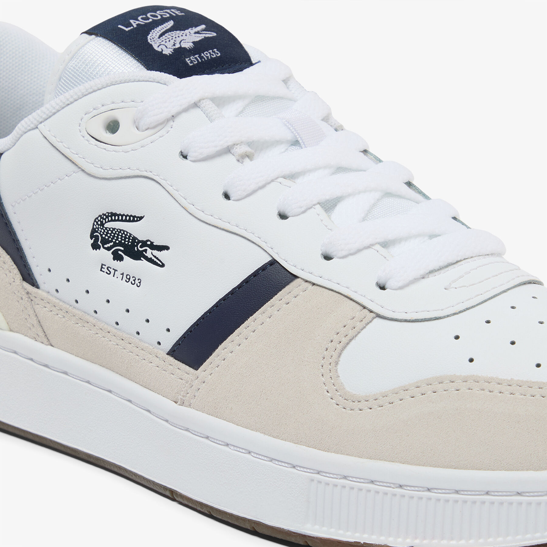 Men's T-Clip Set Leather Sneakers lacoste men s t clip set leather sneakers