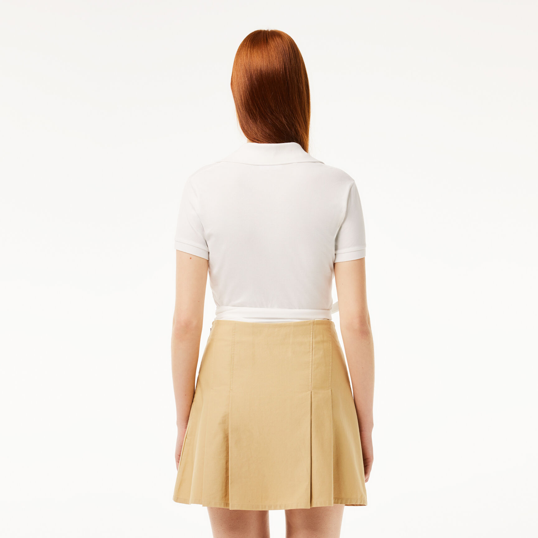 قميص بولو بيكيه مطاطي متقاطع