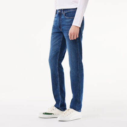 lacoste men s slim fit stretch cotton denim jeans