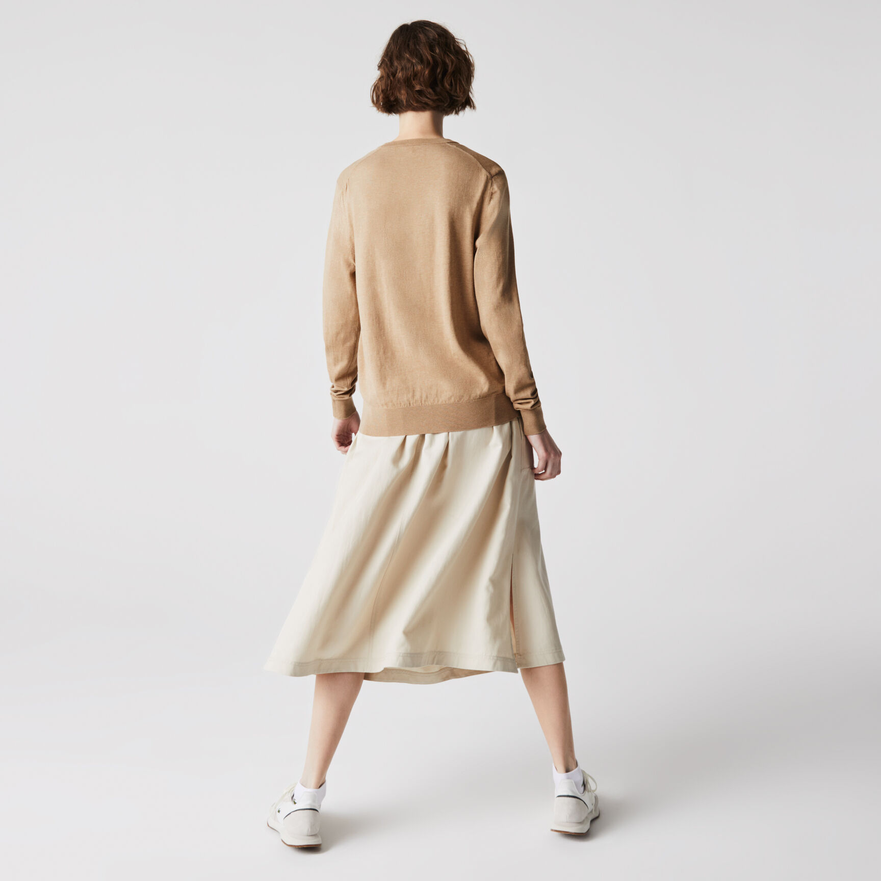 Women&rsquo;s V-neck Loose Organic Cotton Sweater