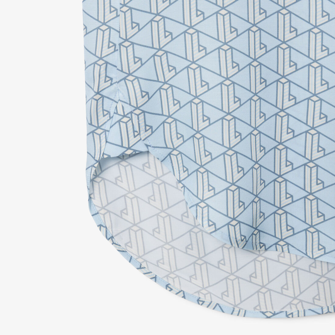 Oversized Monogram Print Shirt Oversized Monogram Print Shirt