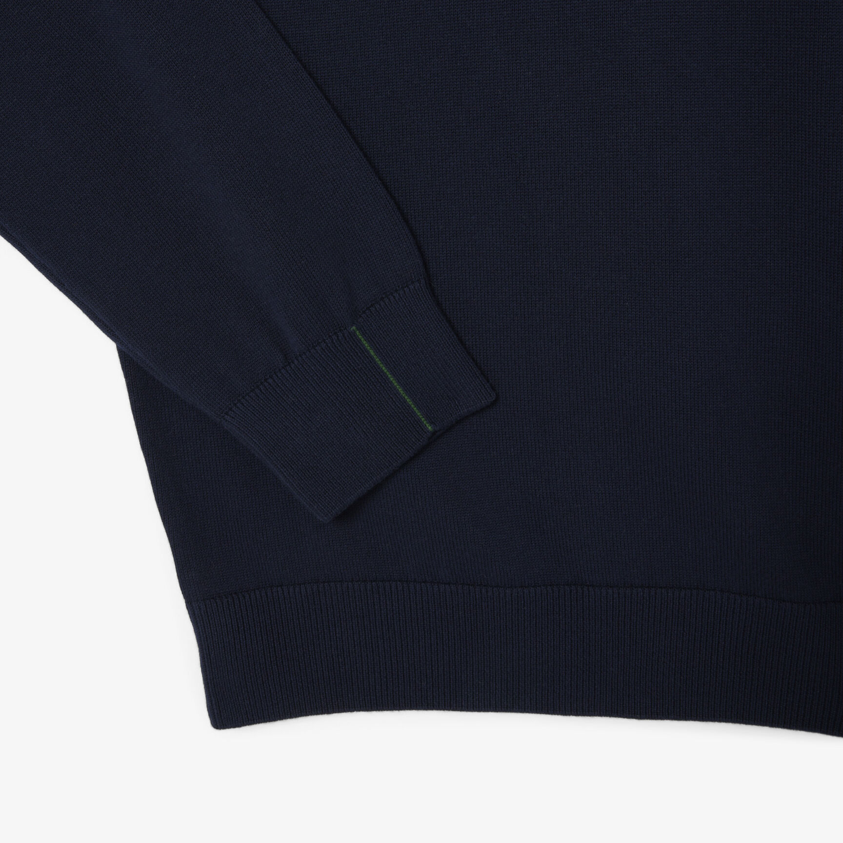 Monochrome Cotton V-neck Sweater