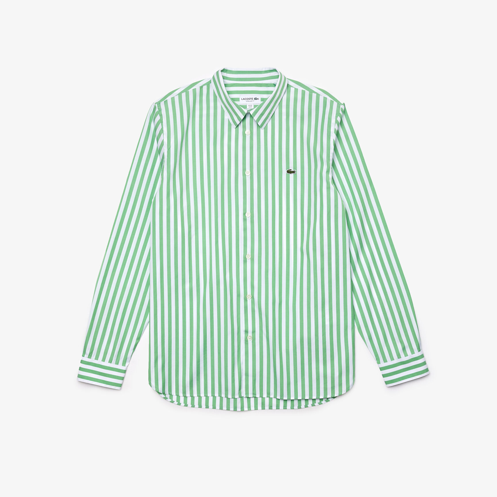 Men's Regular Fit Striped Poplin Shirt