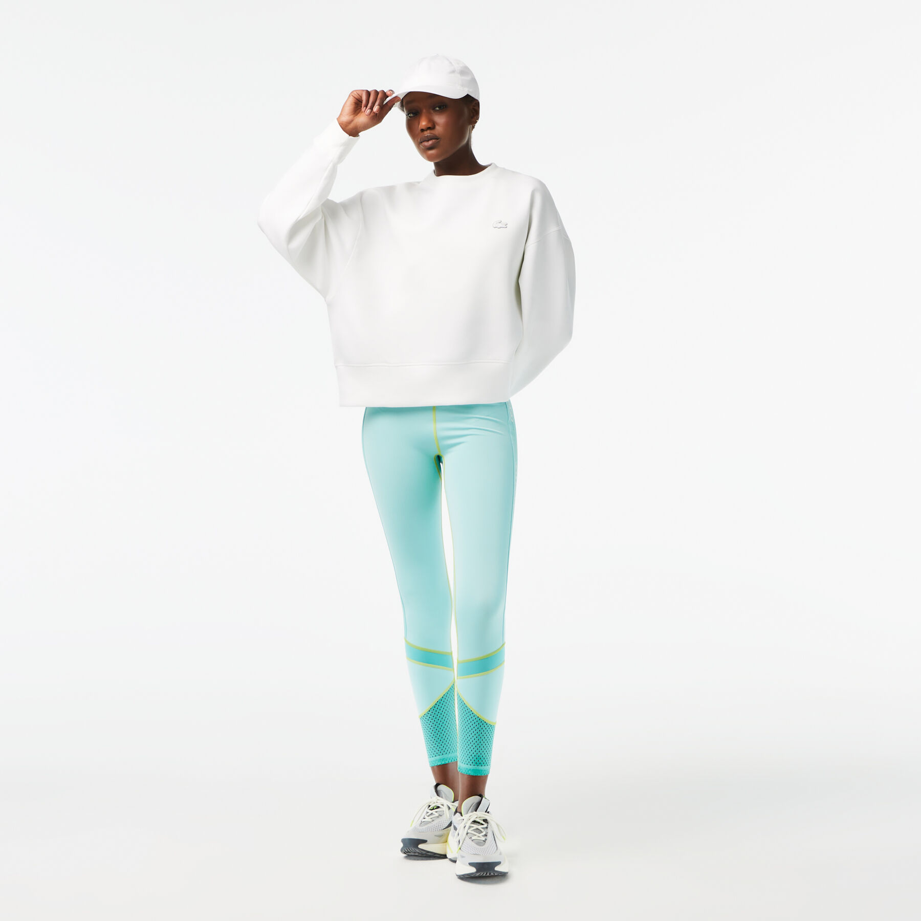 لغينغز مخطط بشعار الماركة للنساء مجموعة Lacoste Sport لاكوست لغينغز مخطط بشعار الماركة للنساء مجموعة lacoste sport