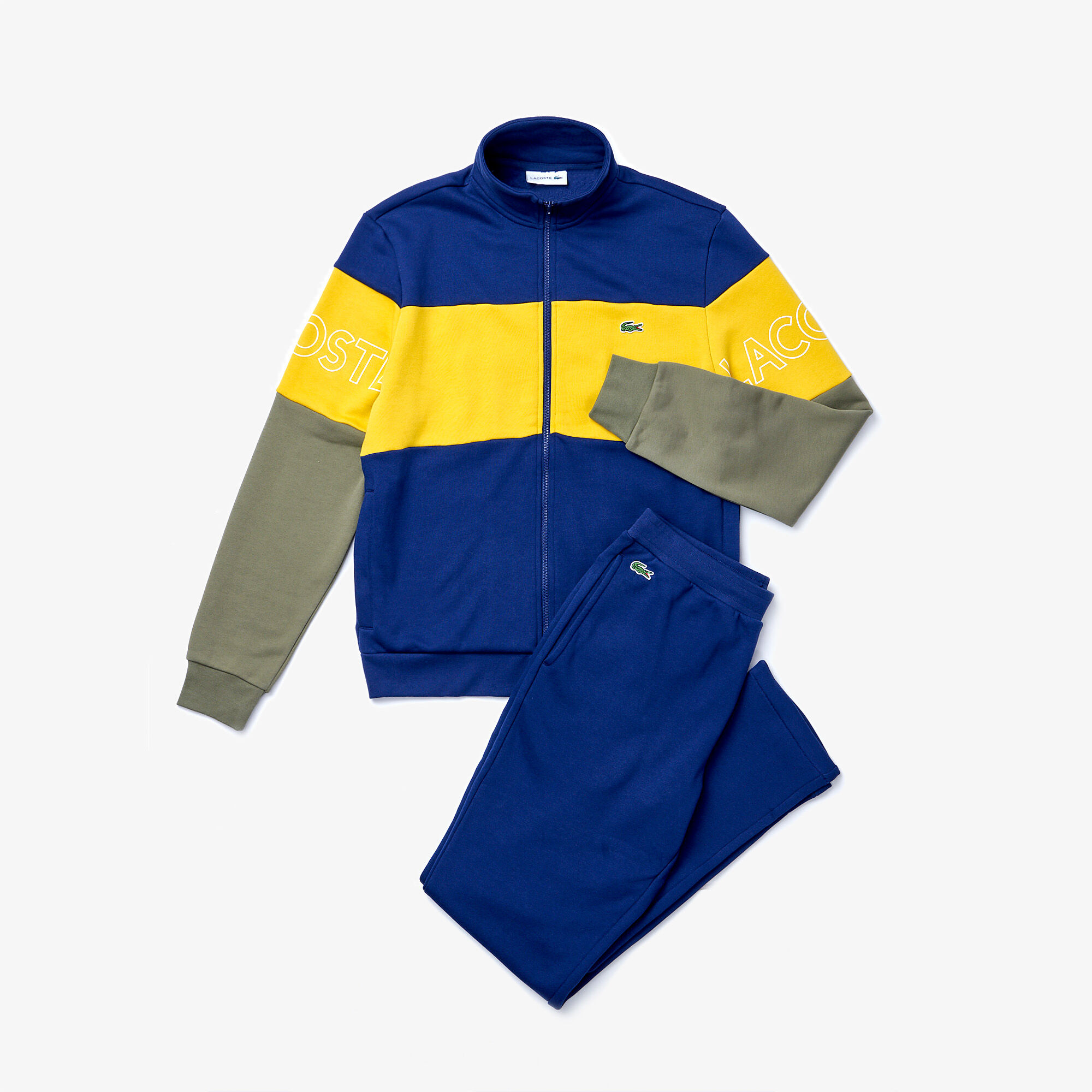 Buy Men s Colorblock Fleece Tracksuit Lacoste SA