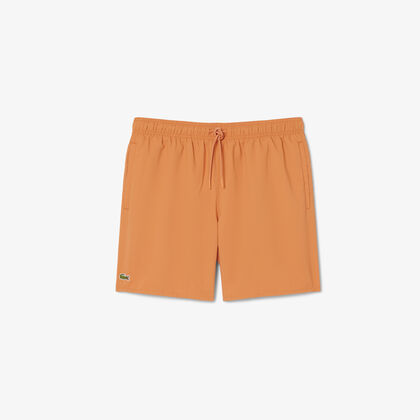 Mid Length Monochrome Swim Trunks