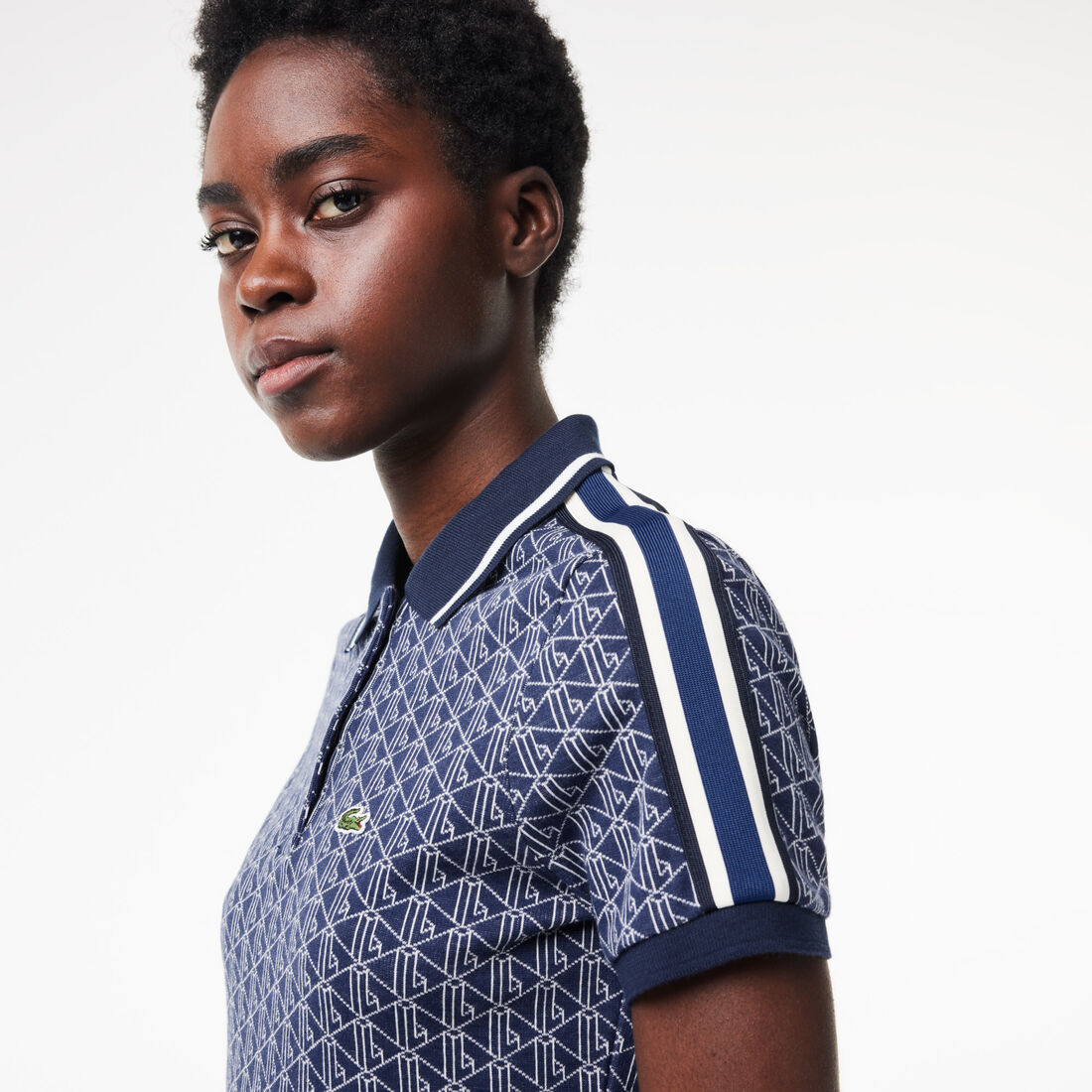 Slim Fit Lacoste Monogram Jacquard Polo Shirt Slim Fit Lacoste Monogram Jacquard Polo Shirt