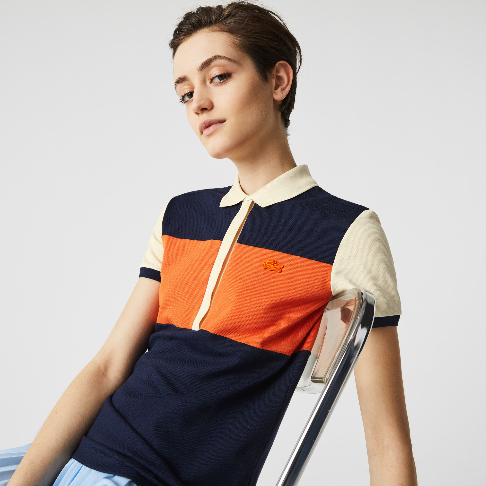 Polo lacoste clearance color block