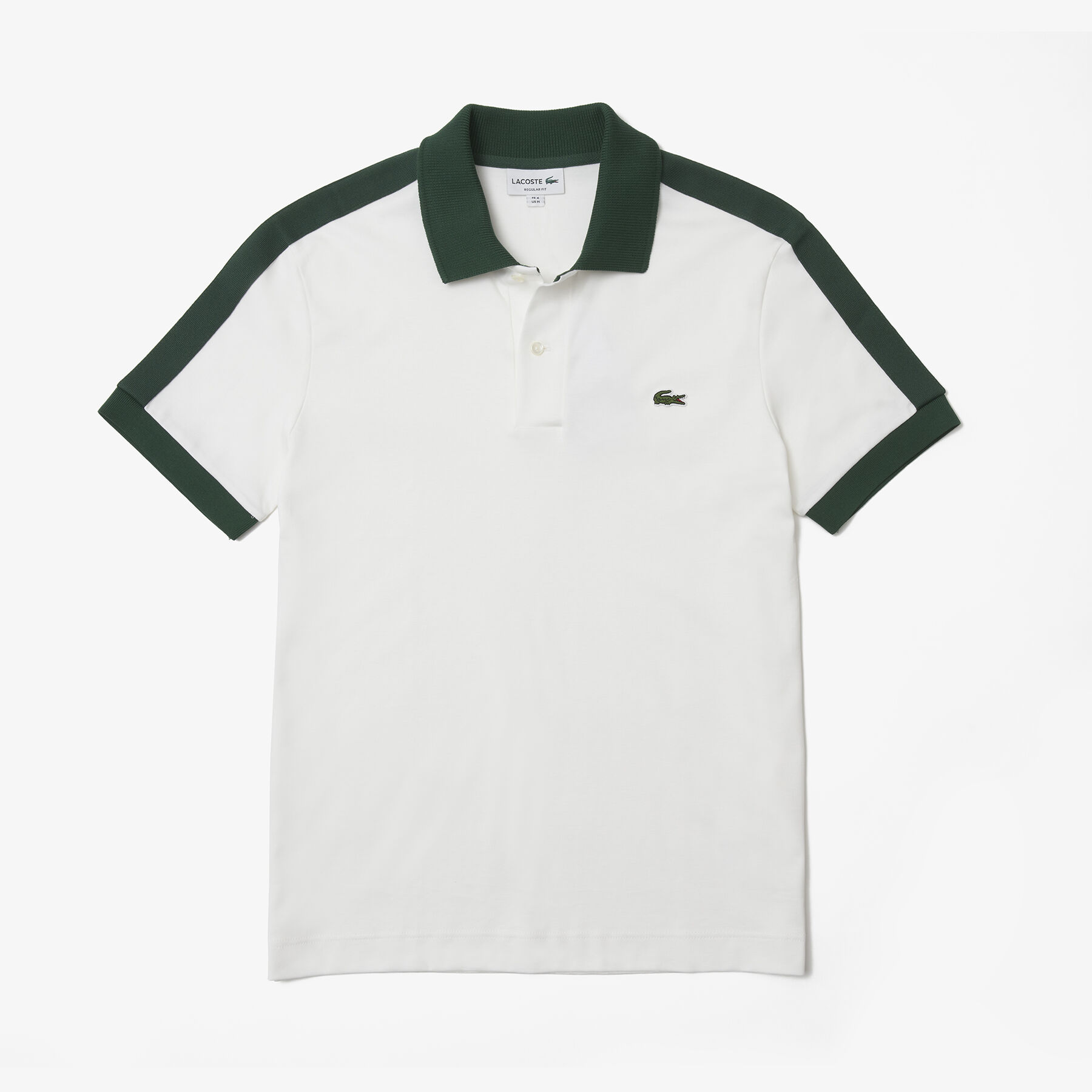 men s lacoste classic fit contrast collar polo