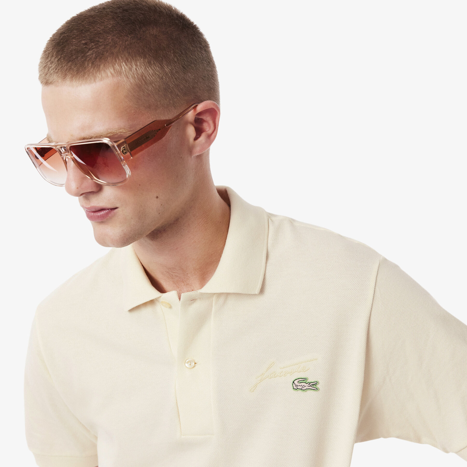 Classic Fit Embroidery Detail Pique Polo Shirt lacoste classic fit embroidery detail pique polo shirt