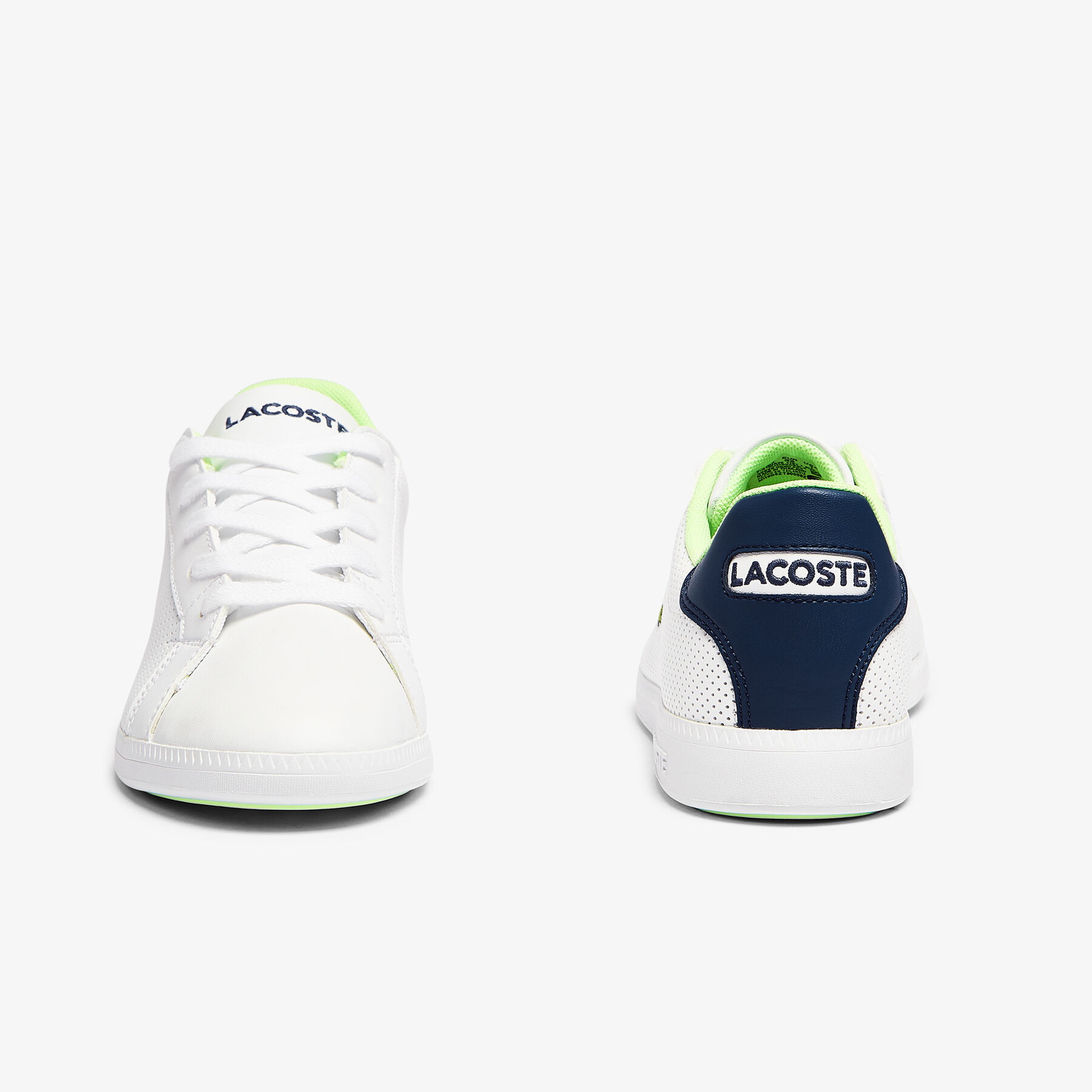 Children's Graduate Synthetic Perforated Trainers lacoste children s graduate synthetic perforated trainers
