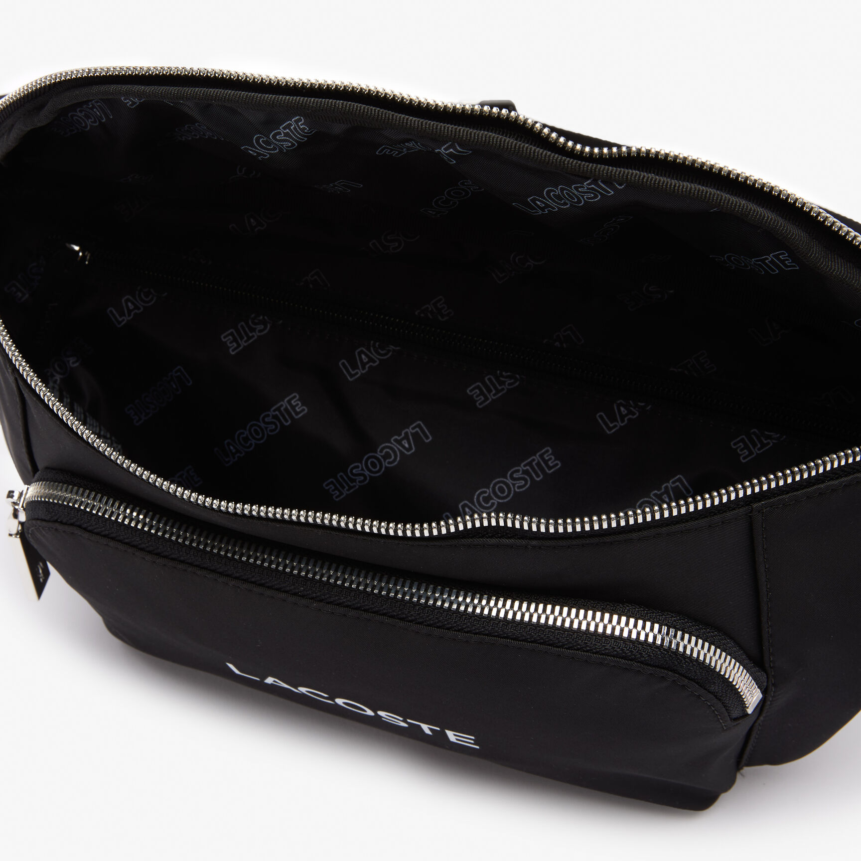 حقيبة خصر نايلون كبيرة بشعار Lacoste للجنسين