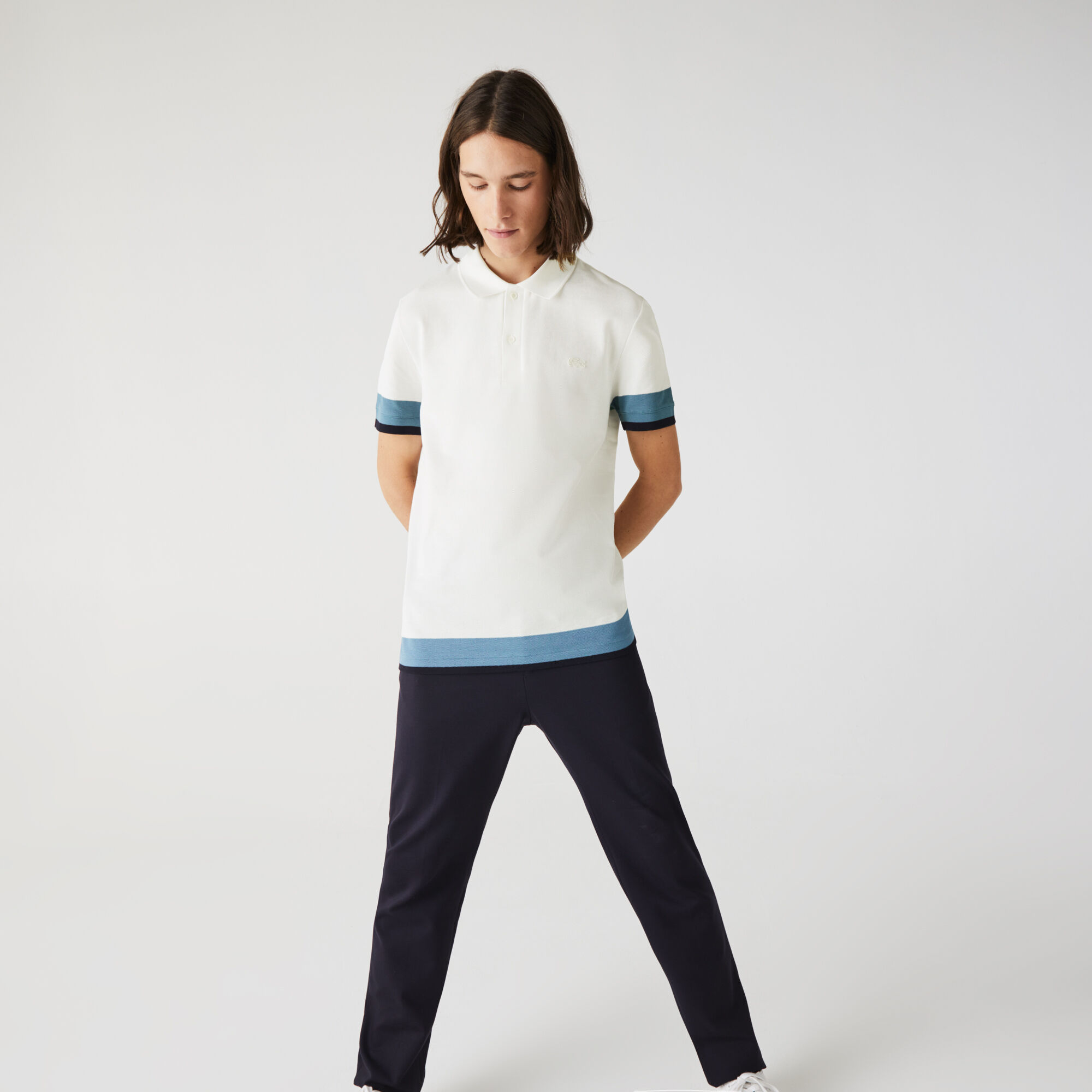 Men's Lacoste Regular Fit Textured Cotton Piqué Polo Shirt