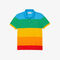 lacoste women s polaroid collaboration color striped regular fit polo
