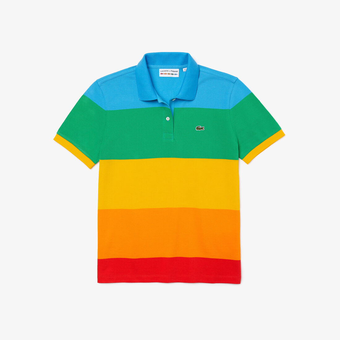 بولو ملون مقلم للنساء قصة عادية من مجموعة Polaroid بولو ملون مقلم للنساء قصة عادية من مجموعة Polaroid