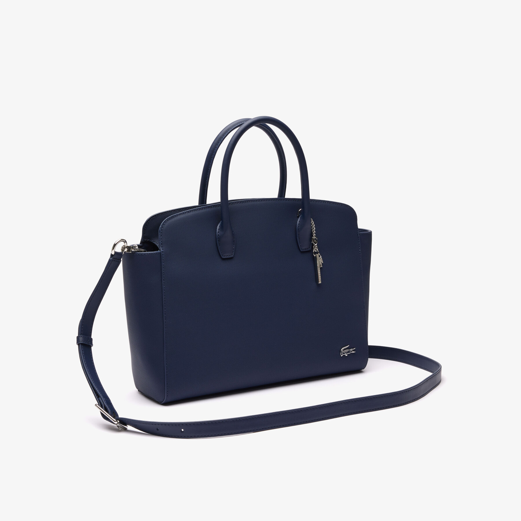 lacoste daily lifestyle coated canvas purse
