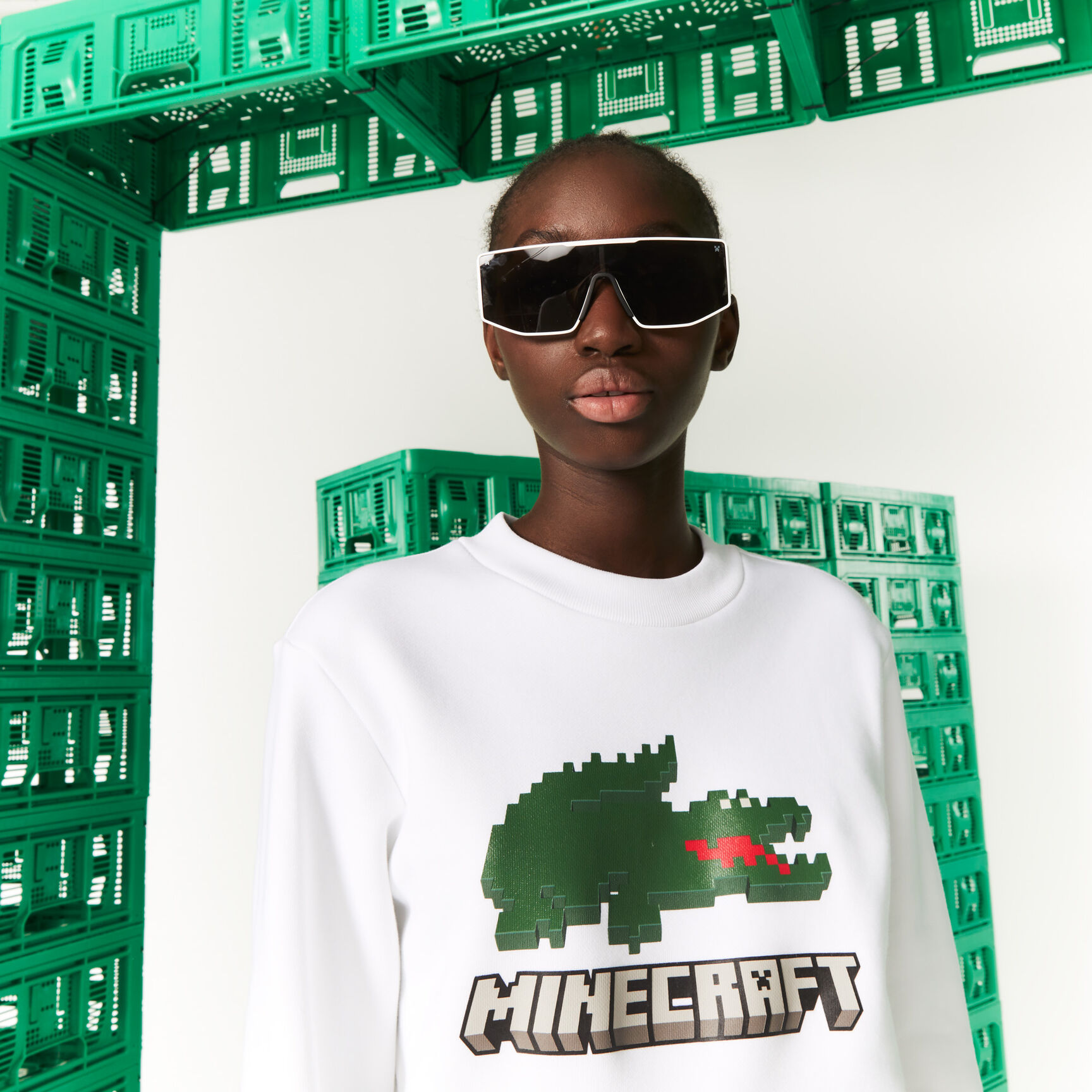 Unisex Lacoste x Minecraft Organic Fleece Sweatshirt