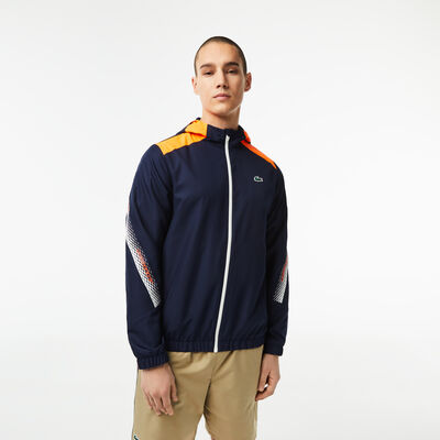 Men’s Lacoste Tennis Recycled Polyester Hooded Jacket