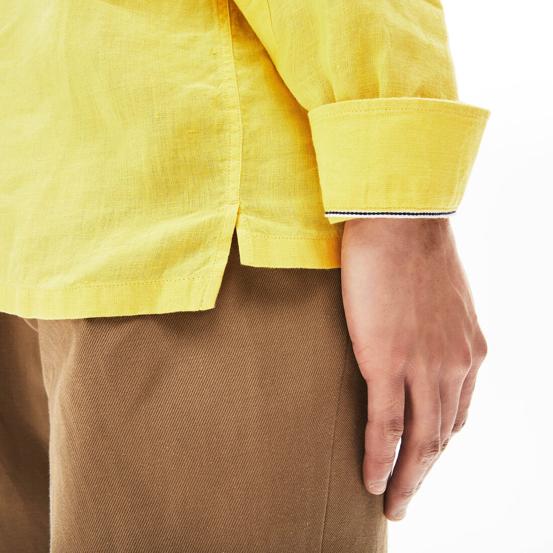 قميص كتان بقصة عادية للرجال قميص كتان بقصة عادية للرجال