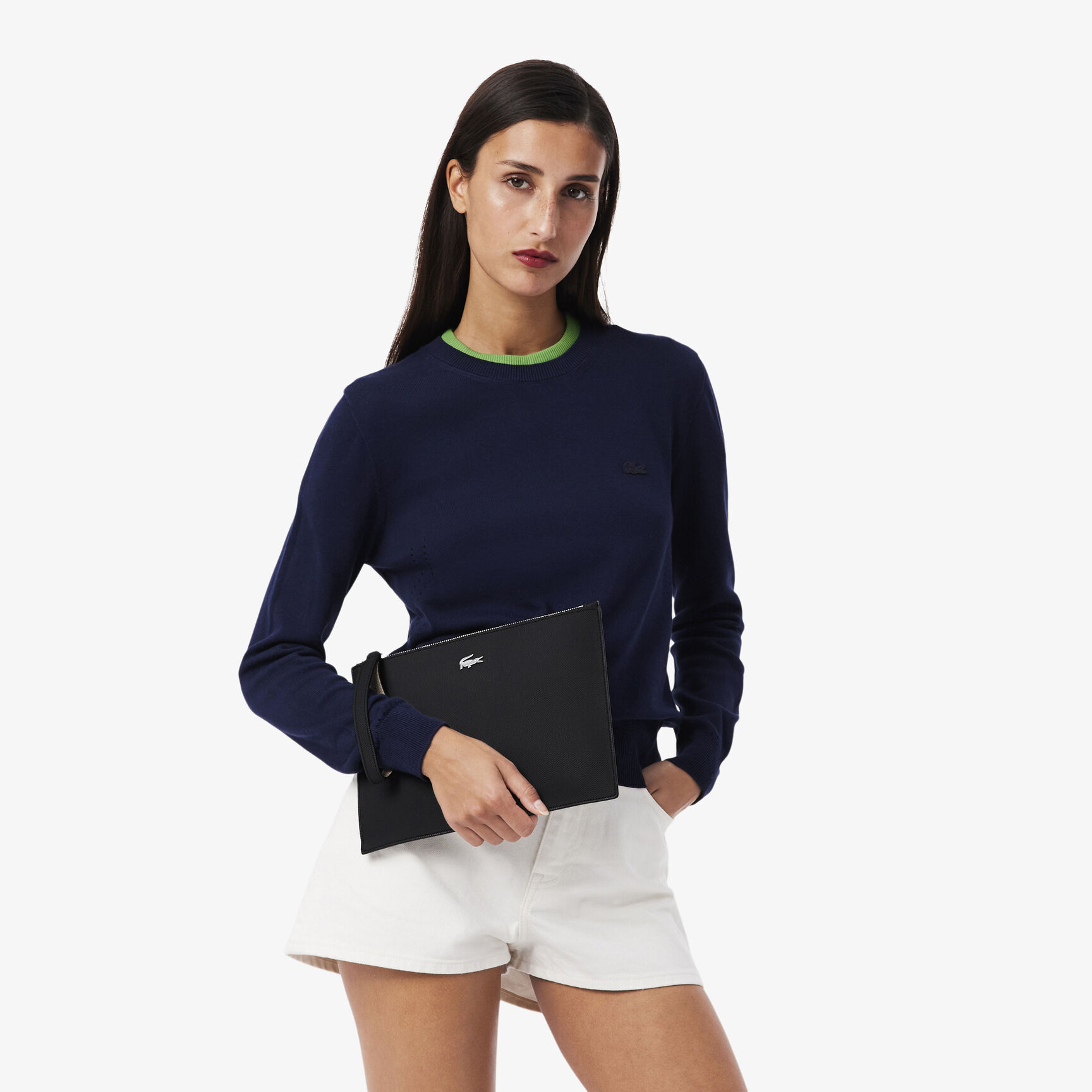 حقيبة آنا من قماش بيكيه المطلي