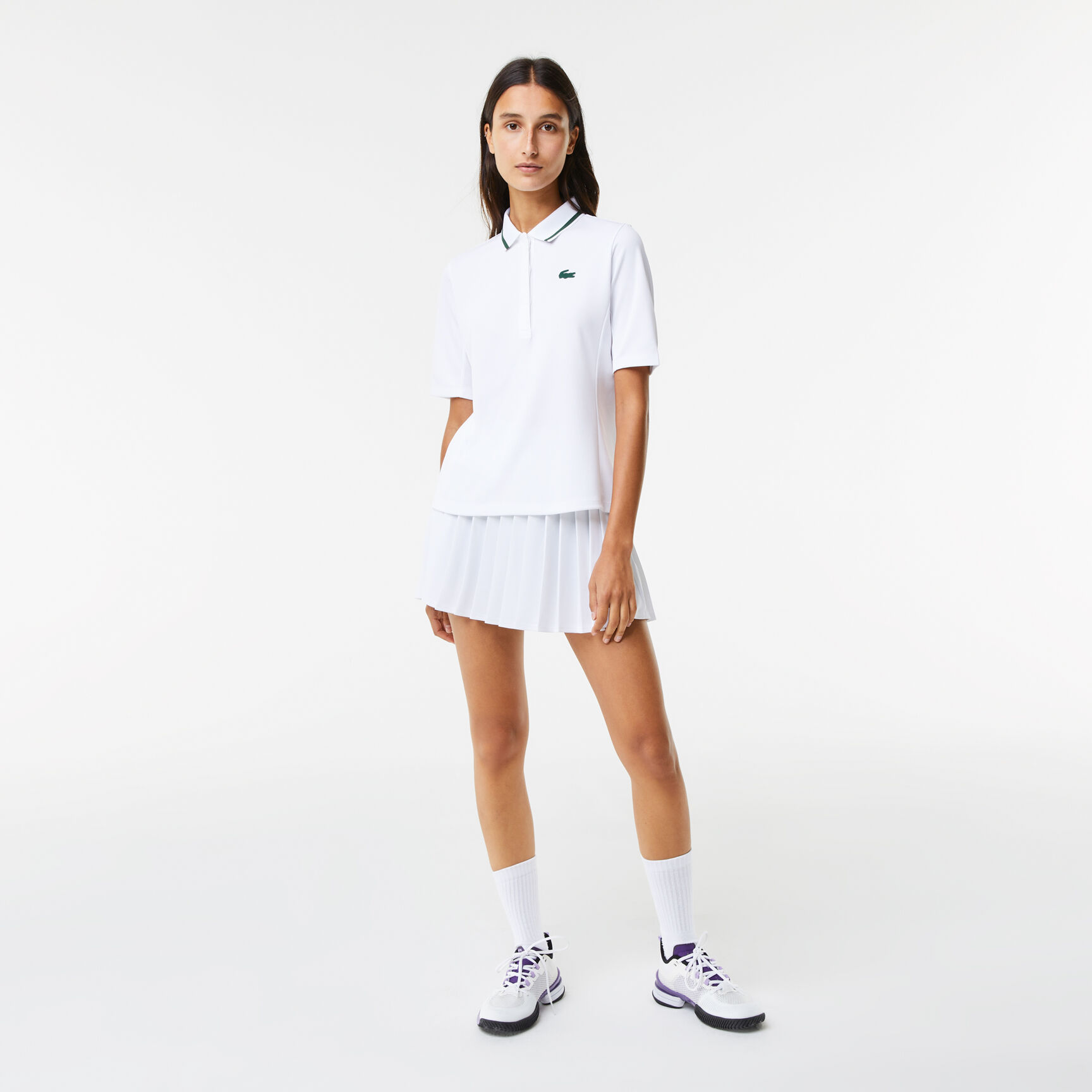 تيشيرت بولو تنس بيكيه ينظم حرارة الجسم للنساء من مجموعة Lacoste SPORT تيشيرت بولو تنس بيكيه ينظم حرارة الجسم للنساء من مجموعة Lacoste SPORT