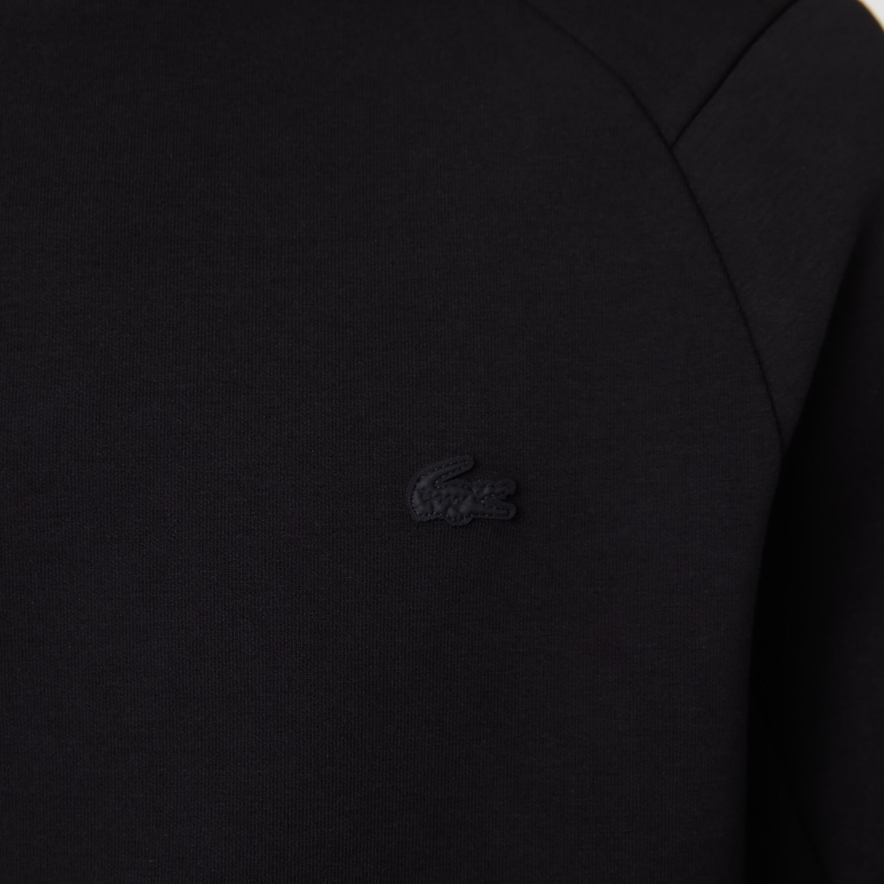 لاكوست سويت شيرت مزيج قطن بجيب كانغرو وفتحة رقبة مستديرة للرجال