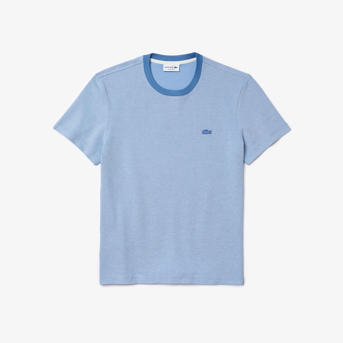 تي شيرت قطني متعرج الملمس للرجال بفتحة رقبة مستديرة تي شيرت قطني متعرج الملمس للرجال بفتحة رقبة مستديرة